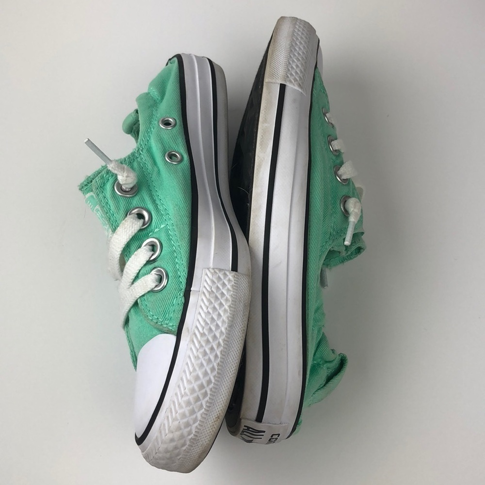 Converse All Star Mint Green & White Sneakers 5 - Picture 7 of 11